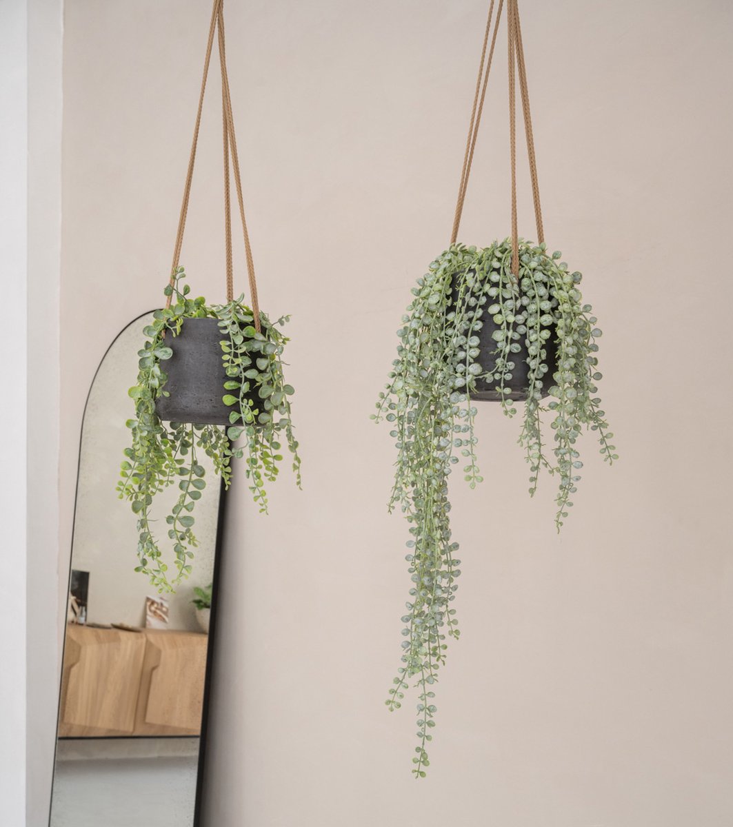 Pottery Pots Hanging Pot Patt XL Grey-Black D 23 cm H 19 cm (for hanging)