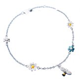 Enkelbandje-Bijtje-Zilver-16 cm-Kinderen-Charme Bijoux