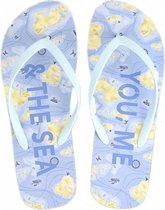 teenslippers Zee rubber blauw maat 38/39