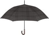 paraplu Schots heren 120 cm microfiber grijs