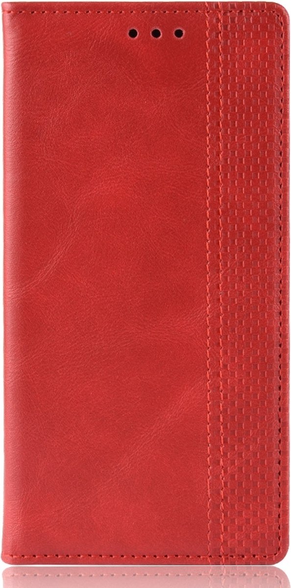 Mobigear Telefoonhoesje geschikt voor Huawei P30 Pro Hoesje | Mobigear Sensation Bookcase Portemonnee | Pasjeshouder voor 3 Pasjes | Telefoonhoesje voor Pinpas / OV Kaart / Rijbewijs - Rood