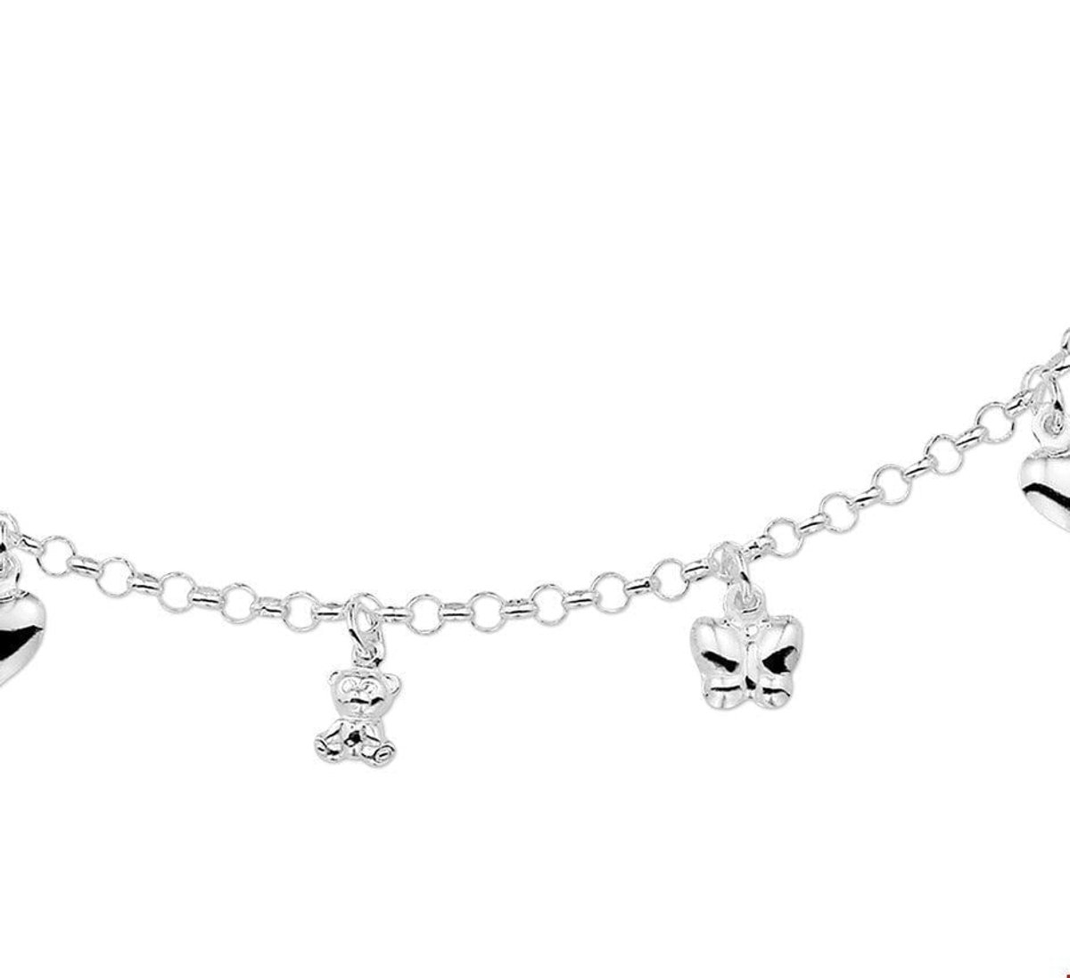 Tomylo Zilveren kinderketting met bedels 1007754