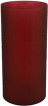 theelichthouder Ginny 12 x 25 cm glas rood