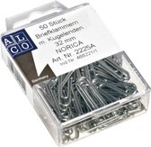 paperclips Norica 32 mm staal zilver 50 stuks