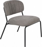 fauteuil Jolien 56 x 68 x 60 cm polyester/staal grijs