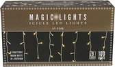 kerstverlichting Icicle 100 led 10-15 meter warm wit