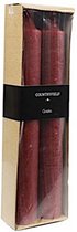 kaarsen Vela 25 x 7,2 cm wax rood 2 stuks