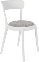 stoel Hoppe Comfy 79 cm polyester/katoen wit/grijs