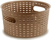 mand rond 8 liter 26 x 13 cm rotan bruin