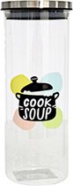 voorraadpot Cook Soup 1250 ml glas transparant