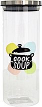 voorraadpot Cook Soup 1650 ml glas transparant