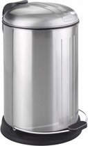 pedaalemmer Lagun 12 liter 33 x 43,5 cm RVS matzilver
