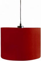 lampenkap hangend 28 cm textiel donkerrood
