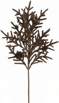 versiering coniferen 22 x 53 cm donkerbruin