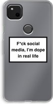 Case Company® - Google Pixel 4a hoesje - I'm dope - Soft Cover Telefoonhoesje - Bescherming aan alle Kanten en Schermrand