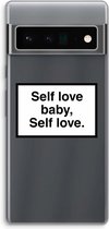 Case Company® - Google Pixel 6 Pro hoesje - Self love - Soft Cover Telefoonhoesje - Bescherming aan alle Kanten en Schermrand