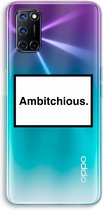 Case Company® - Oppo A52 hoesje - Ambitchious - Soft Cover Telefoonhoesje - Bescherming aan alle Kanten en Schermrand