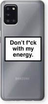 Case Company® - Samsung Galaxy A31 hoesje - My energy - Soft Cover Telefoonhoesje - Bescherming aan alle Kanten en Schermrand