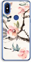 Case Company® - Xiaomi Mi Mix 3 hoesje - Japanse bloemen - Soft Cover Telefoonhoesje - Bescherming aan alle Kanten en Schermrand