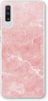 Case Company® - Samsung Galaxy A70 hoesje - Roze marmer - Soft Cover Telefoonhoesje - Bescherming aan alle Kanten en Schermrand