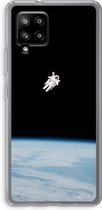 Case Company® - Samsung Galaxy A42 5G hoesje - Alone in Space - Soft Cover Telefoonhoesje - Bescherming aan alle Kanten en Schermrand