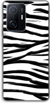 Case Company® - Xiaomi 11T hoesje - Zebra pattern - Soft Cover Telefoonhoesje - Bescherming aan alle Kanten en Schermrand