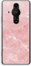 Case Company® - Sony Xperia Pro-I hoesje - Roze marmer - Soft Cover Telefoonhoesje - Bescherming aan alle Kanten en Schermrand