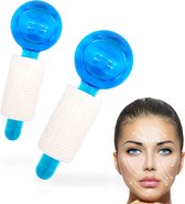 Soft & Silky Ice globes - 2 Pack - ice roller - Gezichtsmassage - Warm / Koud - ice roller gezicht - Dermaroller - face roller - ijs gezicht - Beauty Roller - Ijs roller