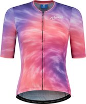 Rogelli Tie Dye Fietsshirt - Korte Mouwen - Dames - Paars, Koraal - Maat M