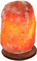 zoutlamp Rock 23 cm hout 5 kg oranje