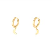 Moon earrings gold