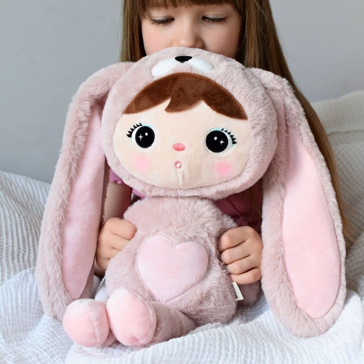 Metoo powder pink bunny |geboorte cadeau| |knuffel| |baby| |kinderen|gepersonaliseerd