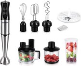 Loft Home 10-in-1 Staafmixer - Multifunctionele Handmixer - Elektrische Blender & Garde - Met Opzetstukken - Handheld - 4 Kopstukken - Verwisselbaar