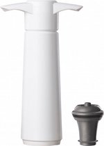 wijnpomp vacuÃ¼m 16 cm wit/donkergrijs 2-delig