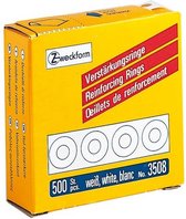 verstevigingsringen Zweckform 13 mm papier wit 500 stuks