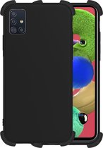 Samsung A71 Hoesje Zwart Shockproof - Samsung Galaxy A71 Case - Samsung A71 Hoes Zwart