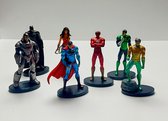 7pcs Dc Super Hero Hulk Iron Man Superman Wonder Woman Figuur taartdecoratie