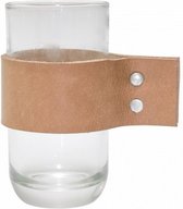 waterglas Wrap Me 0,7 liter glas/leer bruin