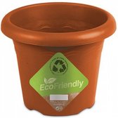 bloempot Flori 4,5 liter 18 x 14 cm gerecycled terracotta