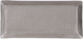 decoratietray Livia 35 x 16 cm staal zilver