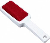 textielborstel 21,5 cm polypropyleen wit/rood