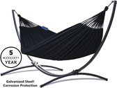 Potenza® Hangmat met standaard – 1 persoons – EXTRA STABIEL VERZINKT frame tot 120 kg - Indela Premium Roma