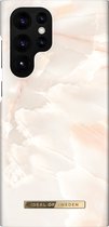 iDeal of Sweden Galaxy S22 Ultra Backcover hoesje Fashion Case Rose Pearl Marble