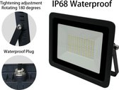 100W LED schijnwerper / LED breedstraler / 6000K Wit Licht / IP68 Spatwaterdicht / Bouwlamp / 100Watt vervangt 900Watt / Garage lamp / Felle lamp schuur