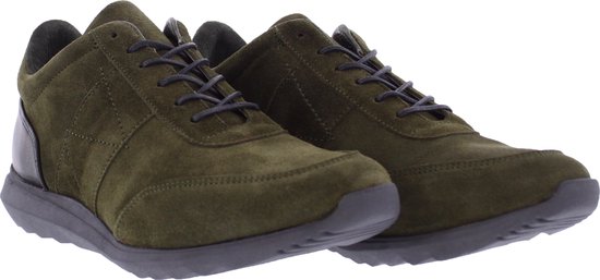 Muoviti  Irene - Sneaker - Groen - Suede - Wijdtemaat  E - Schoenmaat  39