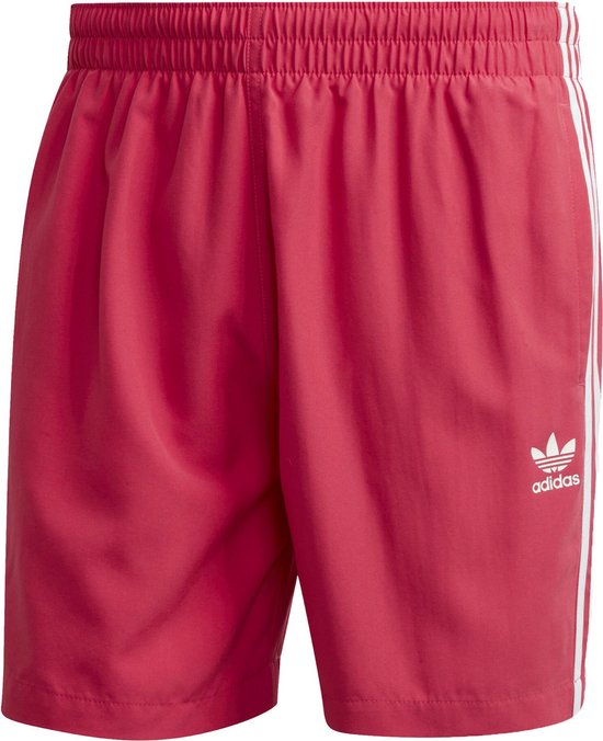 adidas Originals 3 Stripe Swims Zwemshorts Mannen roos Xs | bol.com