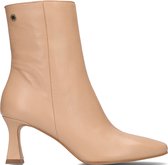 Notre-V 34052 Enkellaarsjes - Enkelboots met rits - Dames - Camel - Maat 37