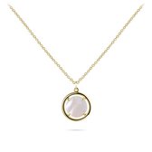 Gisser Jewels - Halsketting VGN020 - 14k geelgoud - met parelmoer - 42 + 3 cm