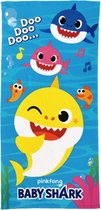 strandlaken Baby Shark junior 70 x 140 cm microvezel