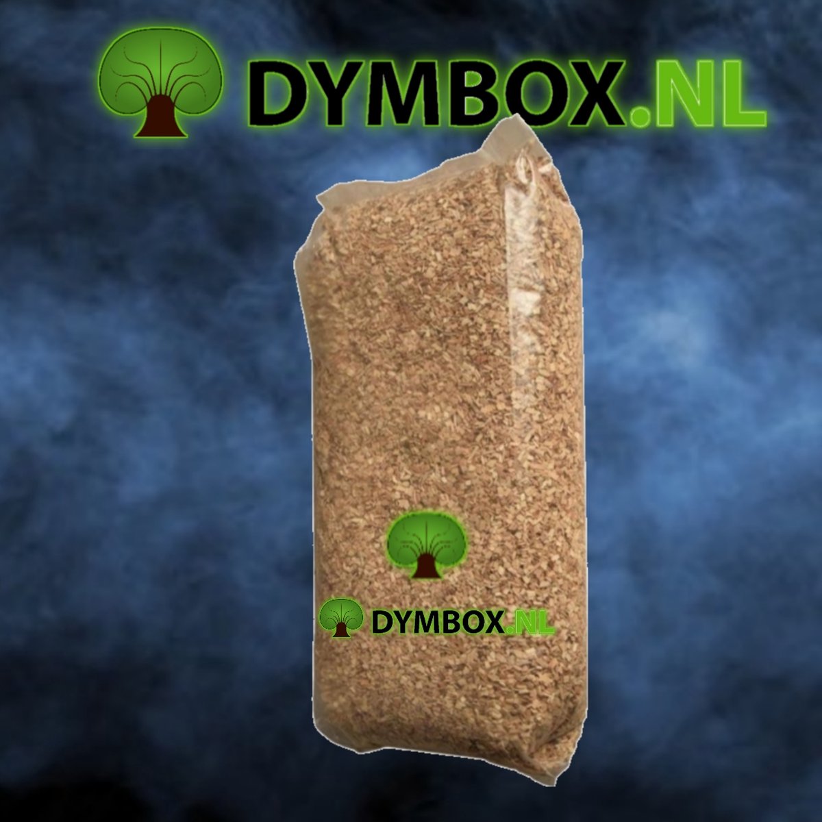 Rookhout Eiken Snippers circa 15kg/60 Liter (Speciaal geproduceerd voor het roken van levensmiddelen) - Dymbox